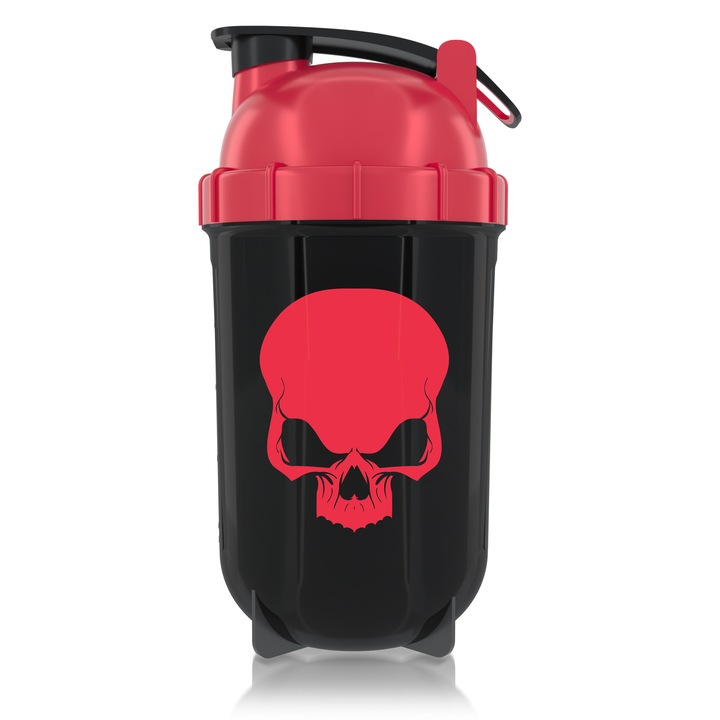 Shaker WARCRY® 500ml, Negru cu Rosu