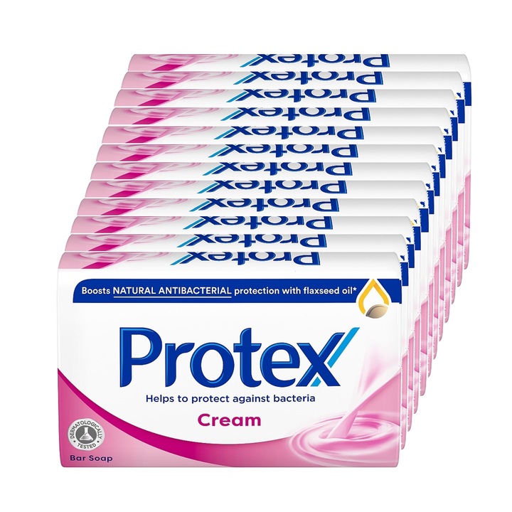 Комплект от 12 х Protex Cream твърд сапун, 90 гр