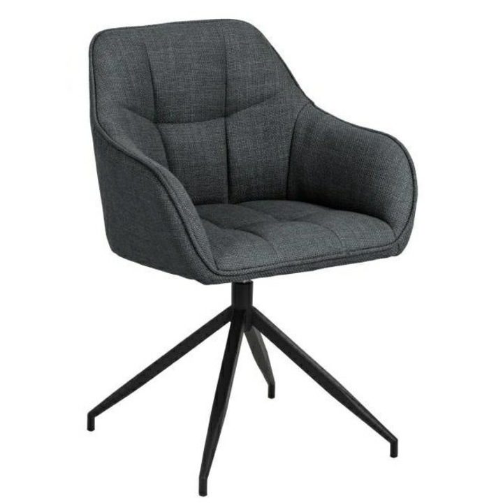 Scaun, ArtPro, Metal/Textil, 58 x 54.5 x 84.5 cm, Gri