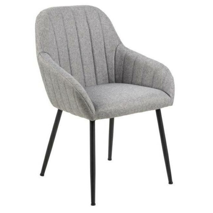 Scaun, ArtPro, Metal/Textil, 65x58x42cm, Gri/Negru