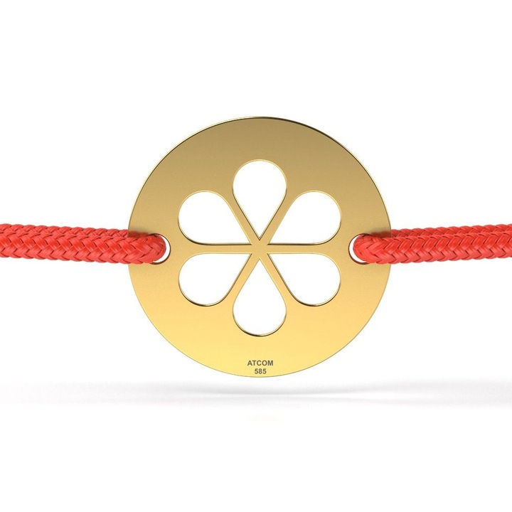 Bratara din aur galben cu snur model Elixir