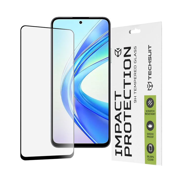 Стъклен Протектор за Honor X7b / X7b 5G / 90 Smart - Smartphosis Full Cover / Full Glue - Черен