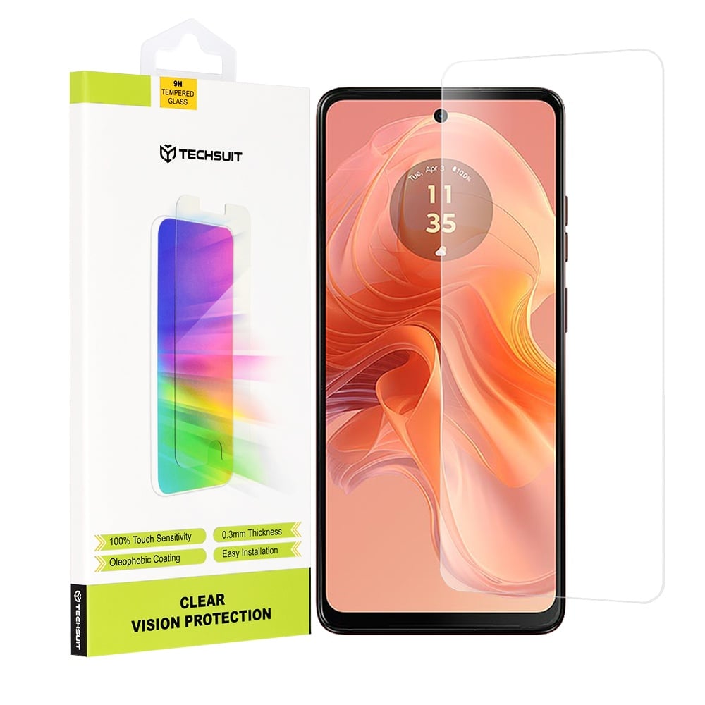 Folie pentru Motorola Moto G04 - Techsuit Clear Vision Glass - Transparent