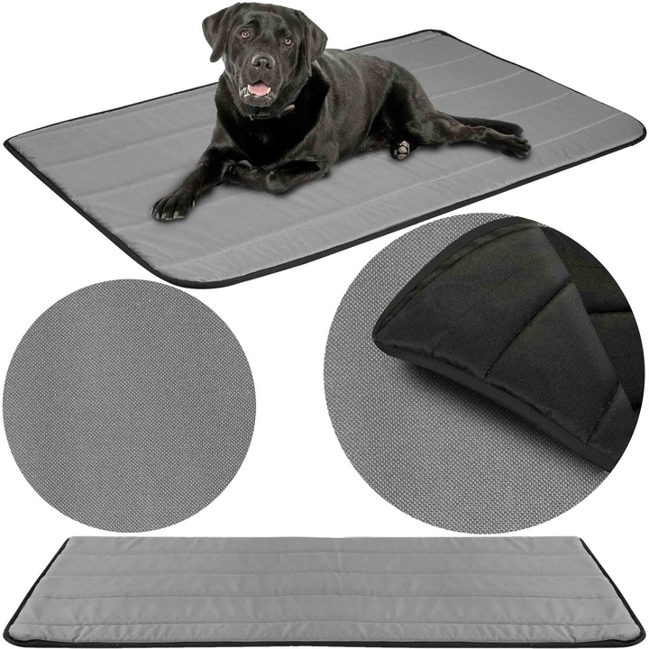 Kutyaágy M Vízálló Steppelt Antiallergén Matrac Mat 60x80 Cm Szürke