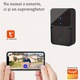 Sonerie Inteligenta WiFi, VideoGuest, Transmitator video cu vedere nocturna, Reancarcabila, Control la distanta prin aplicatie, 19 melodii disponibile, 4 trepte de volum,150M Raza Actiune, Microfon bidirectional, Negru @SmartWiz