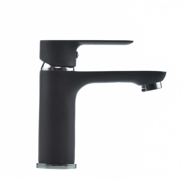 Baterie baie pentru lavoar, FZ181-FD439, montaj stativ, monocomanda, finisaj negru