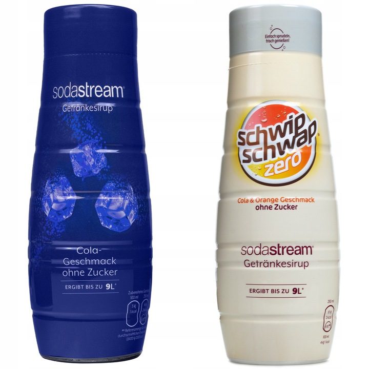 Sodastream szörpök, vízkoncentrátumok Cukormentes Kóla + Schwip Schwap Cukormentes 440 ml, 2 db