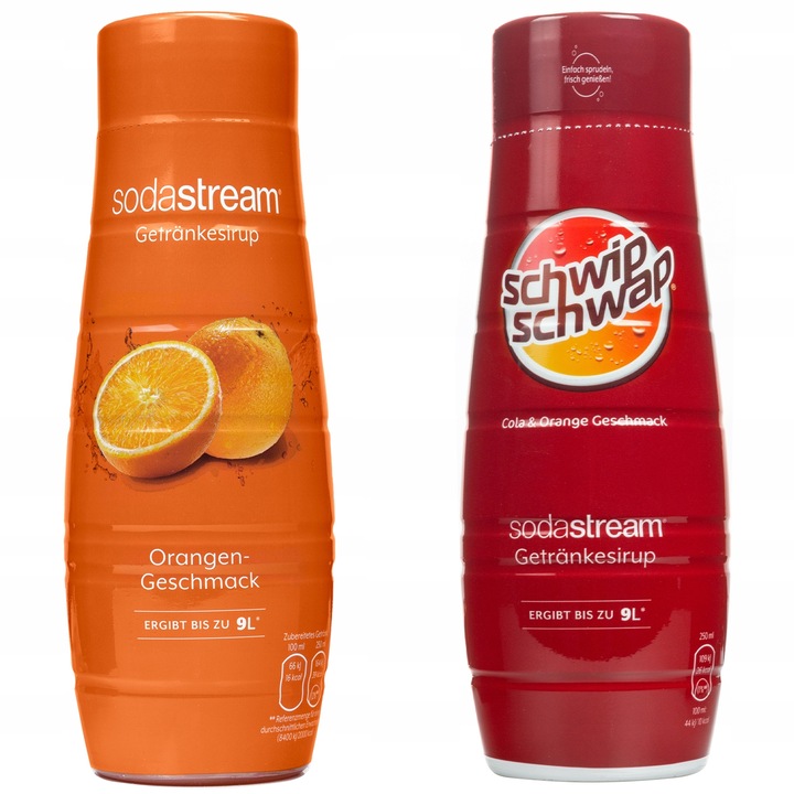 Sodastream szörpök, vízkoncentrátumok Klasszikus Narancs + Schwip Schwap Cola Narancs 440ml, 2 db