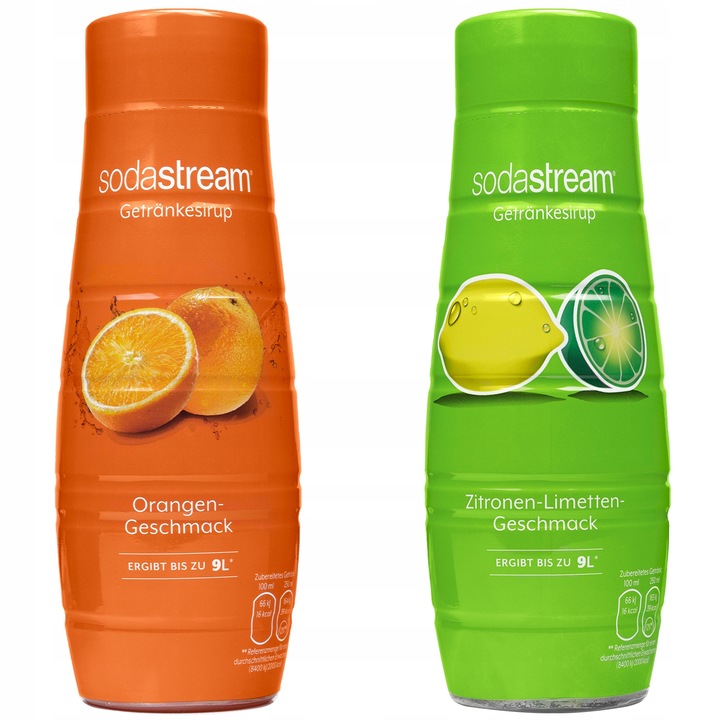 Sodastream szörpök, vízkoncentrátumok Klasszikus Narancs + Citrom Lime 440ml, 2 db