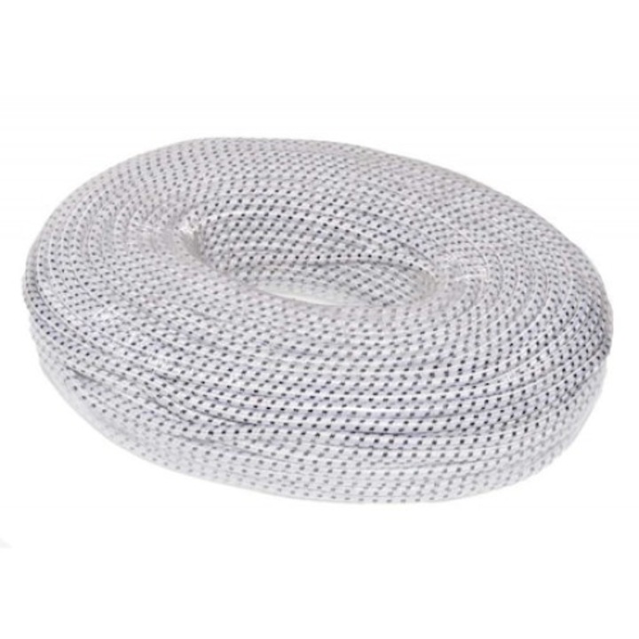 Cablu Creative-cables Myym (H03vv-f) 3x0, 75 Mm² Rosu/alb, Invelis Textil, Inel 3m