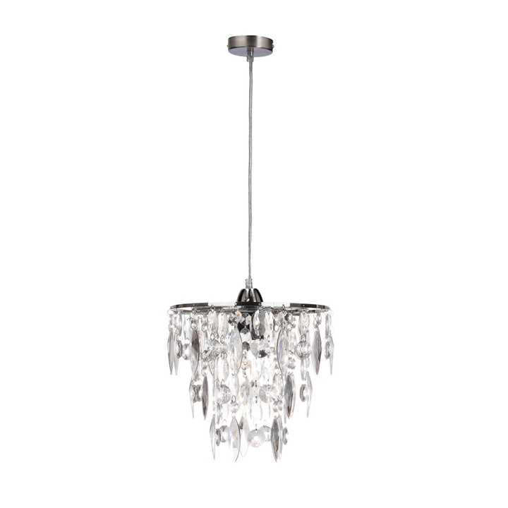Полилей Candellux Lighting, Метал/Пластмаса, Сребрист