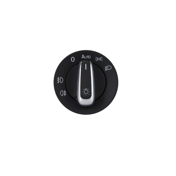 Buton comutator cromat pentru Faruri VW Golf 5, Passat B6, Golf 6 Jetta, cu functie automata