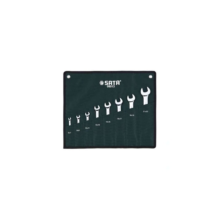 Sata - Set chei fixe duble 6-22mm / 8 piese [SA08013]