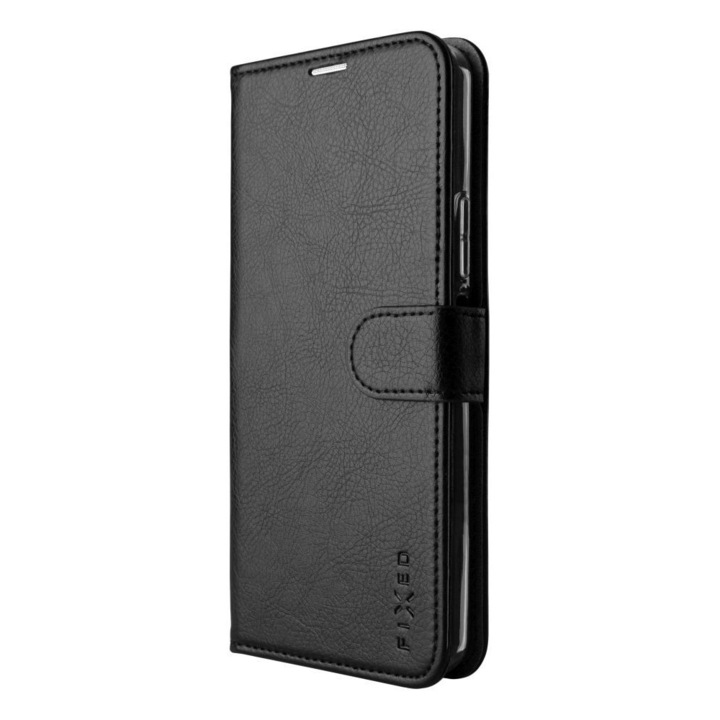 Калъф за телефон с фиксирано странично отваряне Opus изкуствена кожа за устройства Xiaomi Redmi Note 13 Pro 5G/POCO X6 5G, черен, FIXOP3-1281-BK