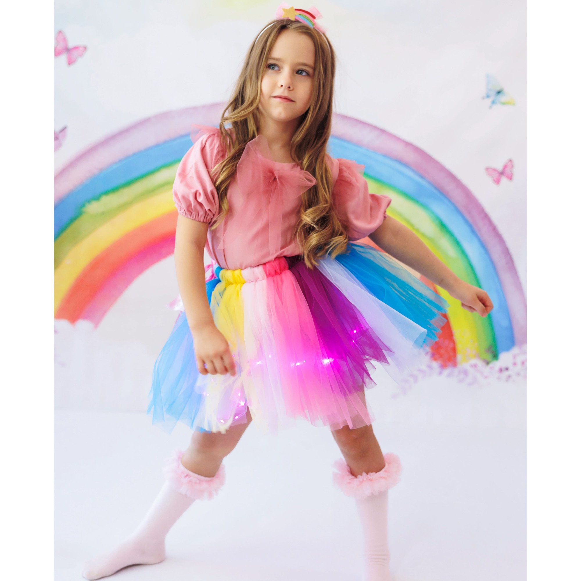 Leuminite Szoknya Luminite, Intense Rainbow, tarka - eMAG.hu