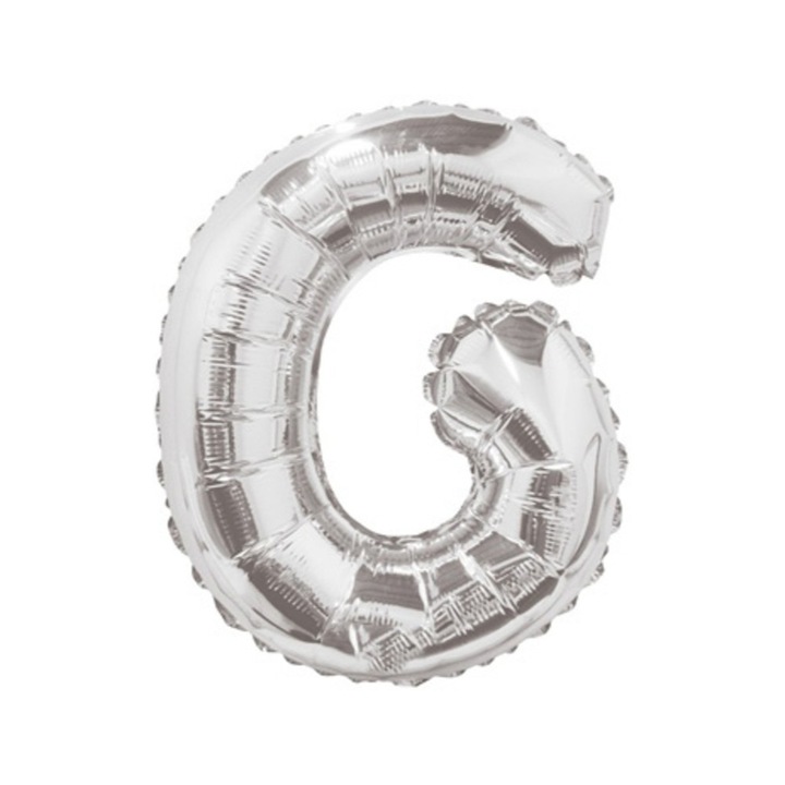 Balon Folie 35cm Litera G ARGINTIU 34899-14