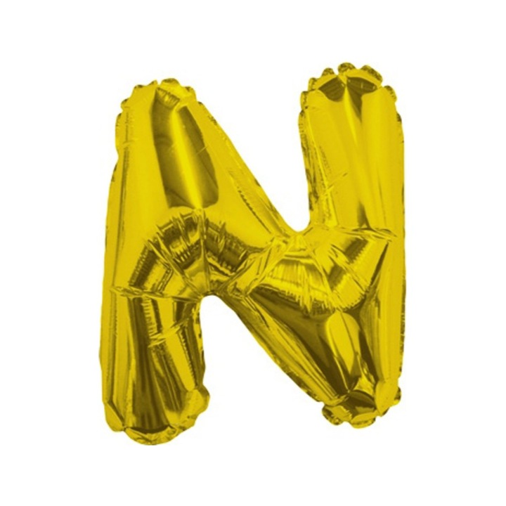 Balon Folie 35cm Litera N AURIU 35081-14
