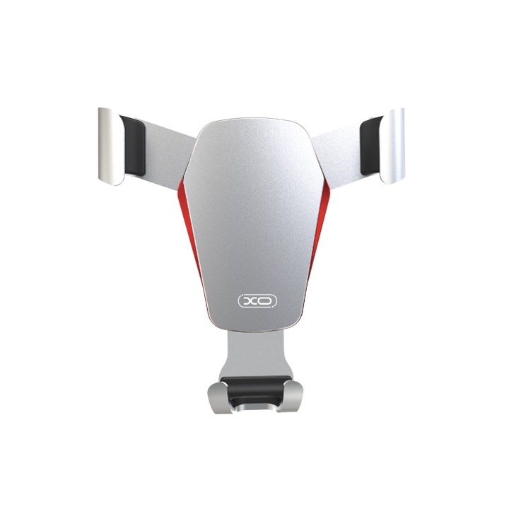 Univerzális autótámasz fogantyúval a szellőzőrácsban - ezüst