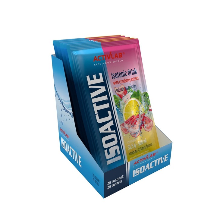 Комплект сашета изотонична напитка, ActivLab, Електролити/Минерали/Витамин В, 31.5гр x 20