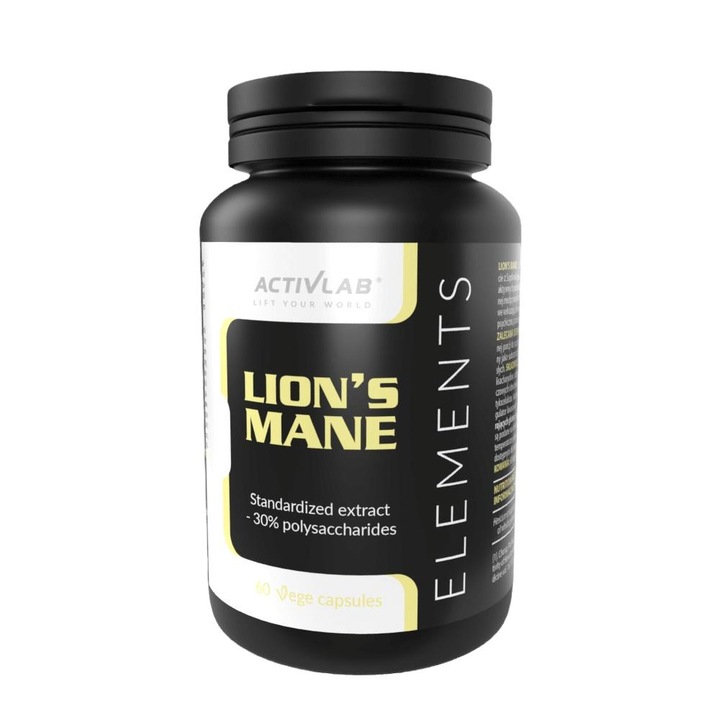 Supliment Lion's Mane, ActivLab, suport cognitiv/nervos, 60 capsule vegetale