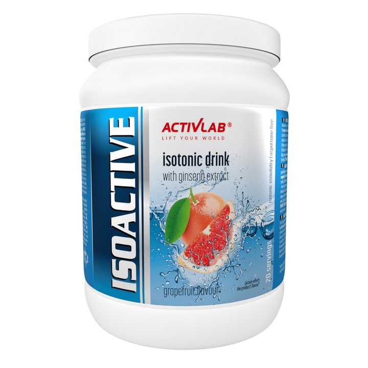 Supliment pudra, ActivLab, Electroliti izoactivi, Aroma grapefruit, 630g