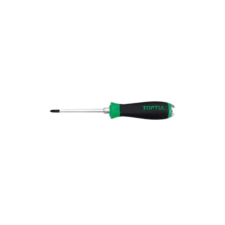 Surubelnita in cruce Toptul, PH2, lungime 215 mm, lungime activa 100 mm, maner ergonomic, aderent