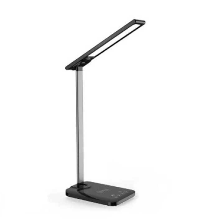 Többfunkciós lámpa, Vezeték nélküli töltés,érintés érzékelés, Teljesítmény 10W, Fekete