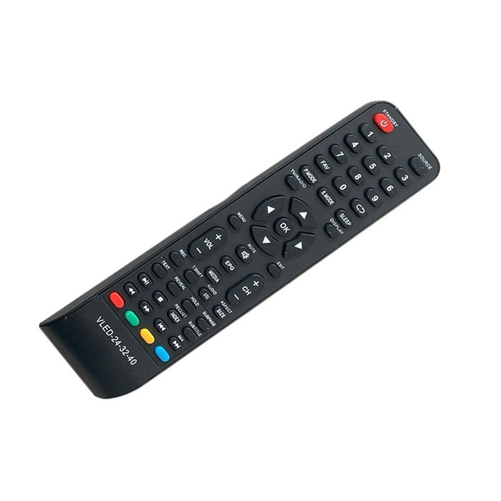 Kompatibilis távirányító LCD/LED VLED-24-32-40, VORTEX, fekete