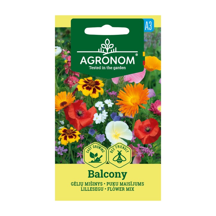 Seminte, Amestec de flori Balcony, Agronom, plic, 1 gr