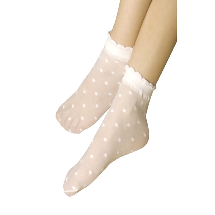 Чорапи за момиче Cecilia de Rafael, MIKONOS K TOB, Бял