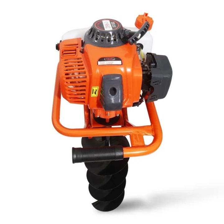 Motoburghiu pamant, Motoforeza CM7300, pe benzina, 2 timpi, 3 CP, 2.2 kW, burghiu inclus 150 mm