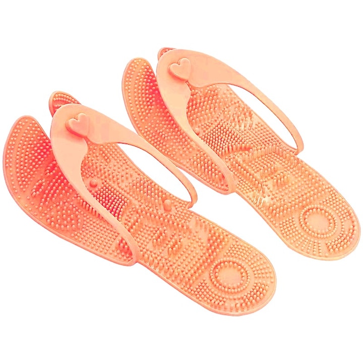 Джапанки Neo™ Flip-Flop® с функция за масаж за пътуване, фитнес, спа или басейн, оранжеви, Оранжев, 40