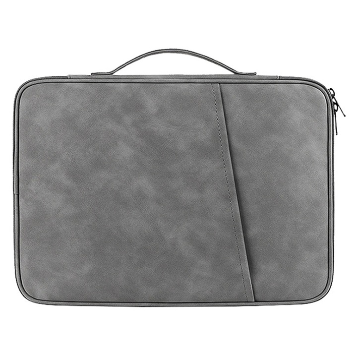 Husa de tableta, Yulinland®, pentru iPad si accesorii, compatibila Apple iPad 10.2 (2022. 2021, 2020, 2019), Apple iPad Air / (2019), Apple iPad Pro 11, Apple iPad 9.7 (2018), 30 x 23 x 3 cm, gri