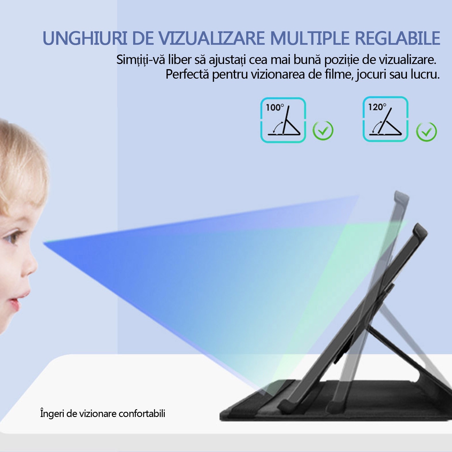 Husa tableta, Yulinland®, pentru Samsung Tab A8 10.5 inch (2022) SM-X200 / X205, rotativa, Piele ecologica, Negru