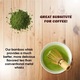 Set 3 accesorii ceai Matcha, Hggzeg, Usor de utilizare, Ceramica/Bambus, Set perfect pentru a pregati o cupa traditionala de matcha, Maro/Verde