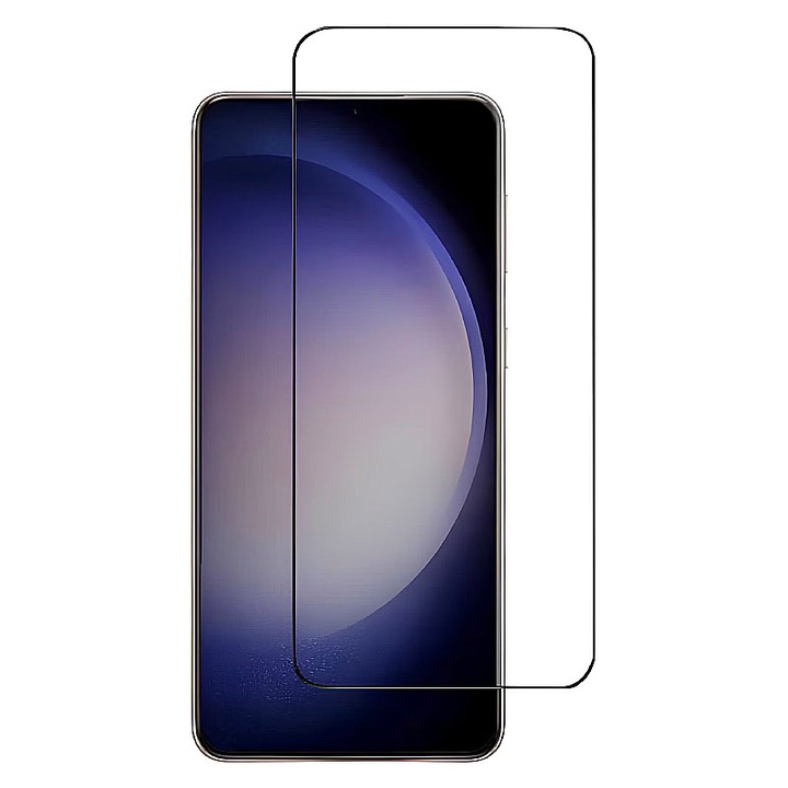 5D протектор за горен екран от закалено стъкло за Samsung Galaxy S24 Plus, пълна защита, лепило върху цялата повърхност, технология за защита 9H, Full HD Premium Clarity, пълно лепило, черни ръбове