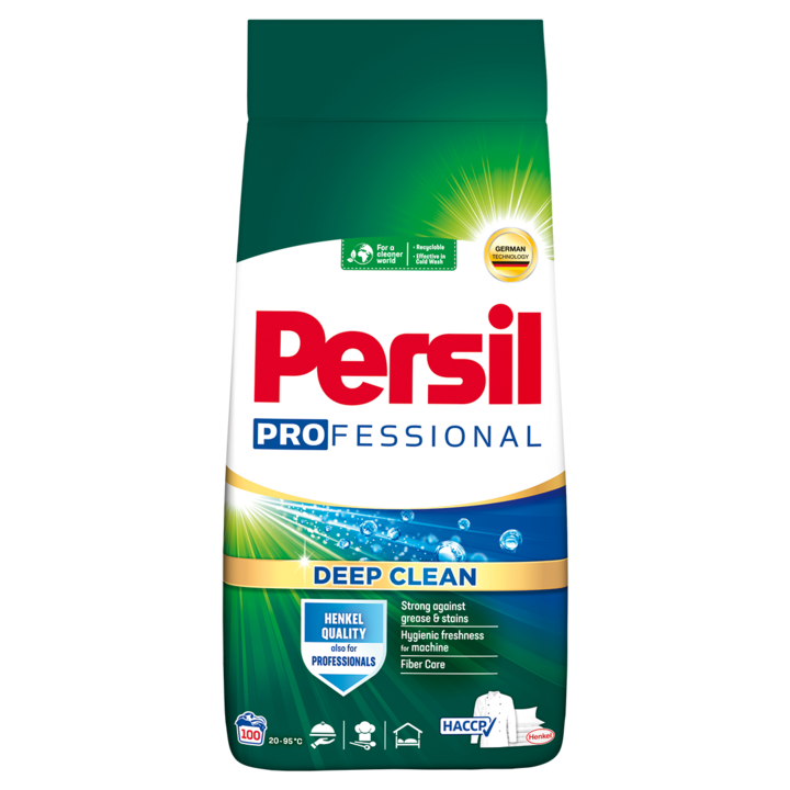 Detergent de rufe pudra Persil Deep Clean Universal Professional, 100 spalari, 5,5kg