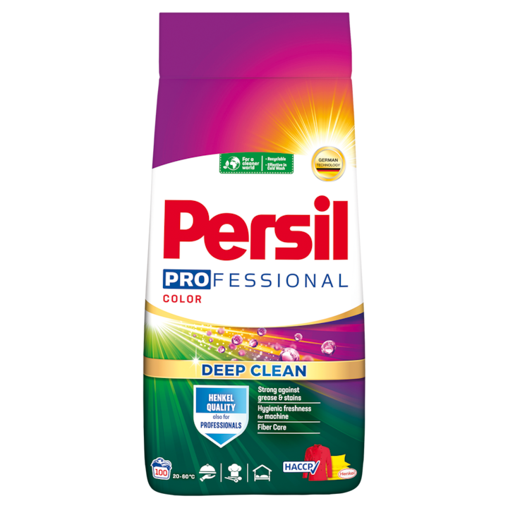 Detergent de rufe pudra Persil Deep Clean Color Professional, 100 spalari, 5,5kg