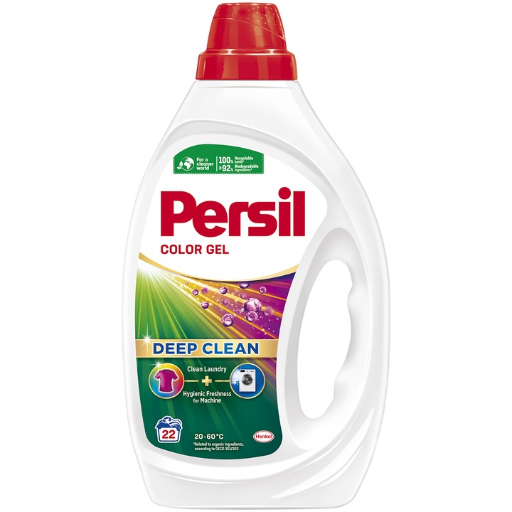 Detergent de rufe lichid Persil Deep Clean Color, 22 spalari, 0,990l