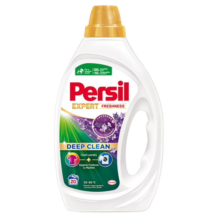 Detergent de rufe lichid Persil Deep Clean Expert Freshness Lavanda, 20 spalari, 0,9l