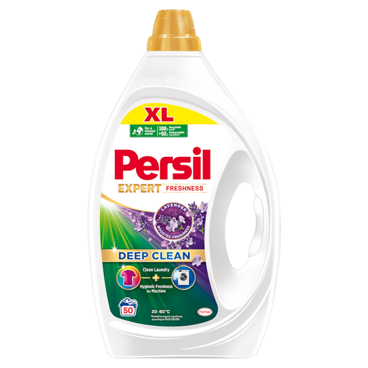 Detergent de rufe lichid Persil Deep Clean Expert Freshness Lavanda, 50 spalari, 2,25l