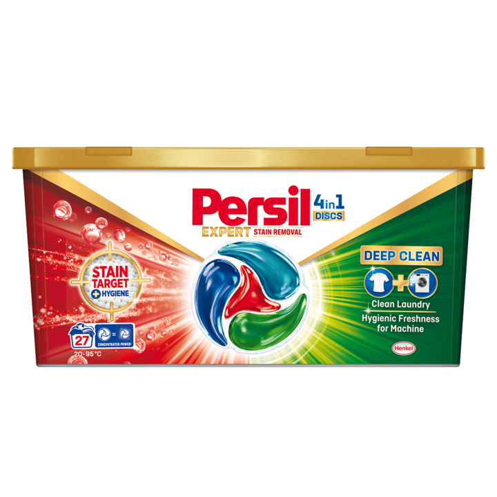 Капсули за пране Persil 4in1 Discs Expert Stain Removal, 27 изпирания