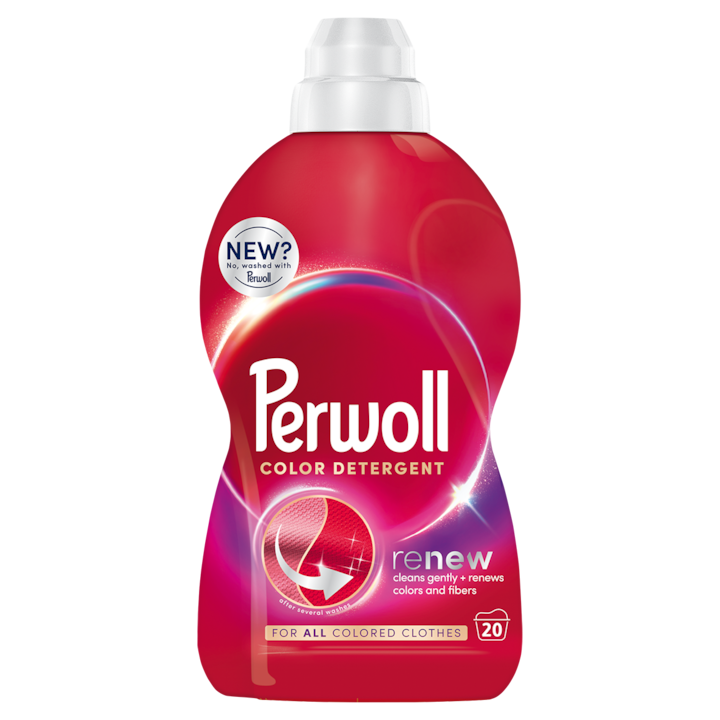 Течен перилен препарат Perwoll Renew Color, 20 изпирания, 1000 мл