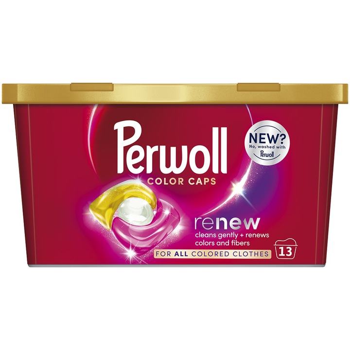 Detergent de rufe capsule Perwoll Renew Color, 13 spalari