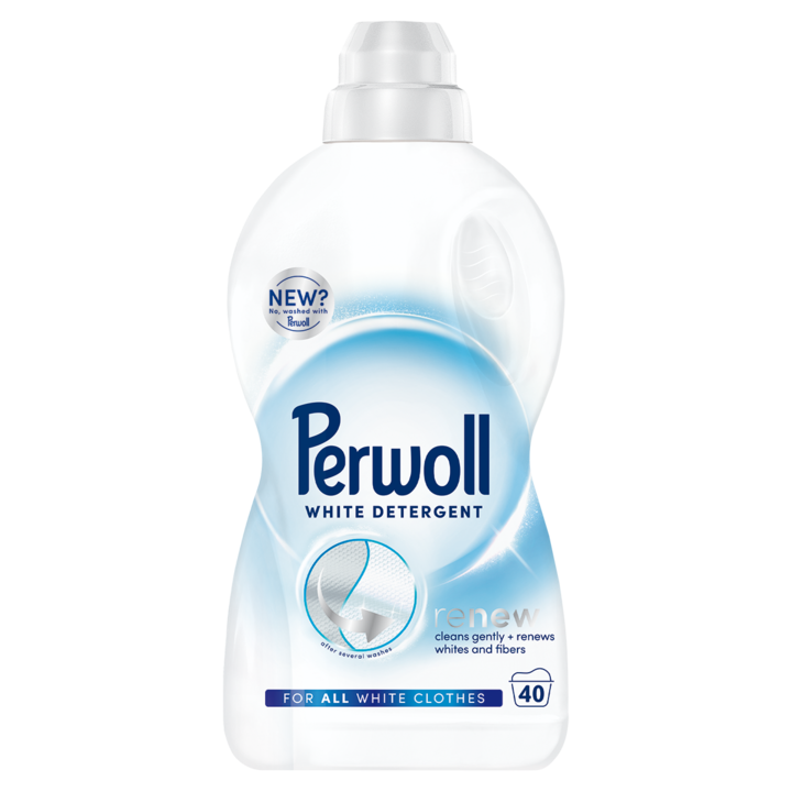 Detergent lichid pentru rufe Perwoll Renew White, 40 spalari, 2000 ml