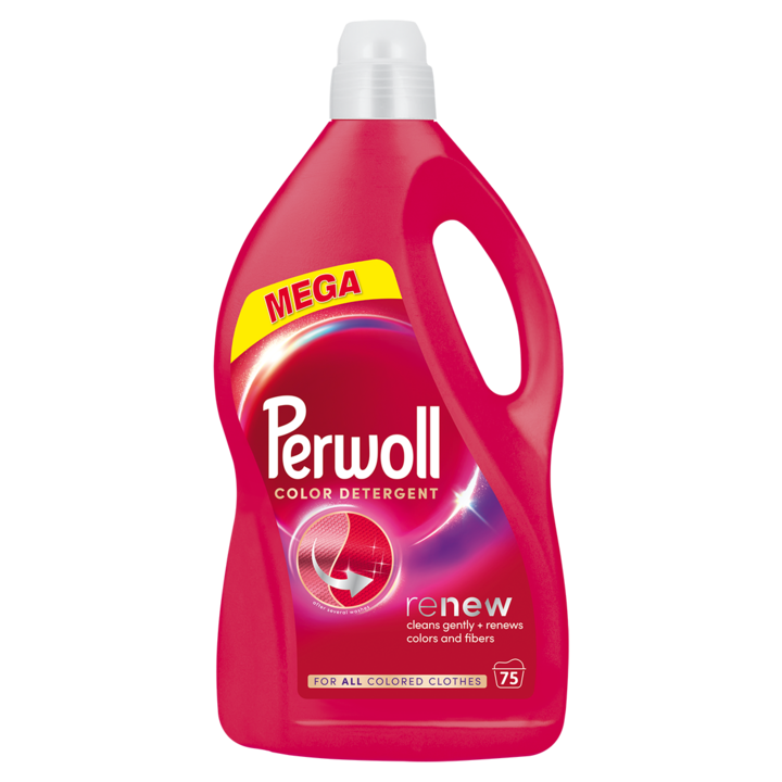 Течен перилен препарат Perwoll Renew Color, 75 изпирания, 3750 мл