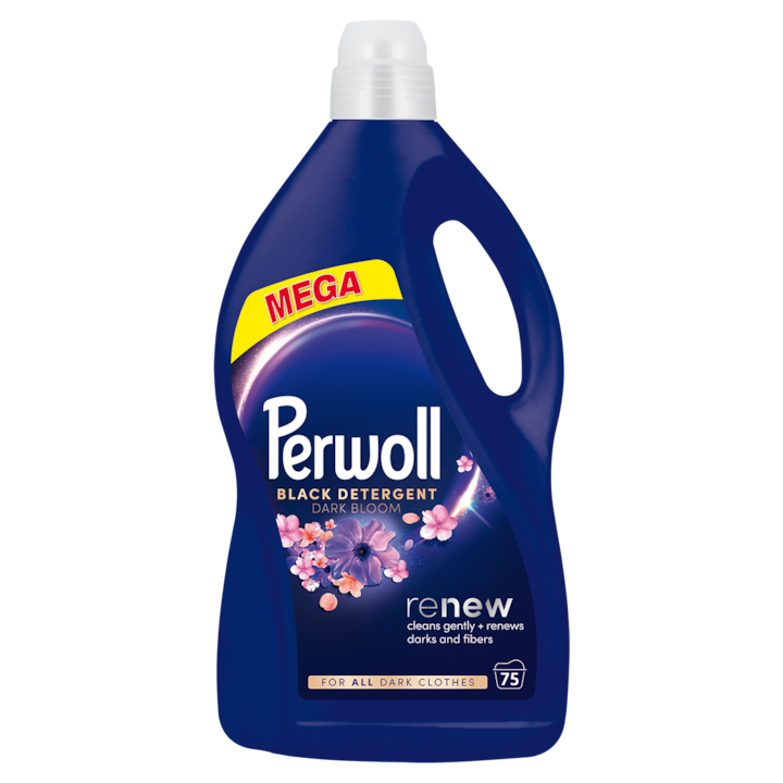 Detergent lichid pentru rufe Perwoll Renew Dark Bloom, 75 spalari, 3750 ml