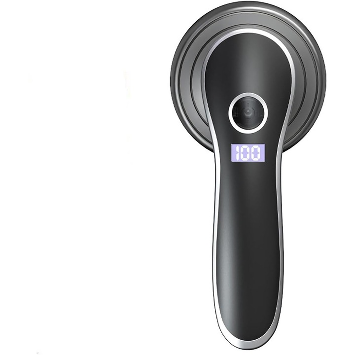 Elektromos szöszeltávolító, 3 sebességfokozat, 6 penge, átlátszó, ergonomikus