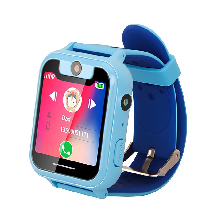 Смарт часовник за деца, sundiguer, с GPS чрез lbs и телефонна функция, телефонна функция, местоположение на камерата, шпионско наблюдение, SOS бутон, IP67 водоустойчив