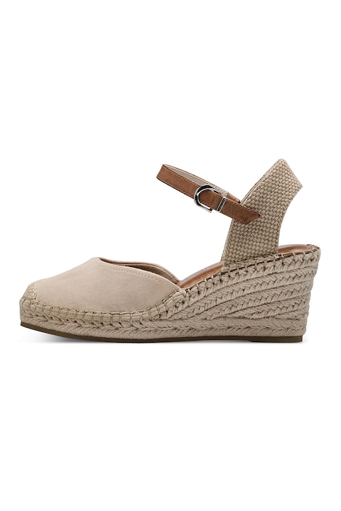 Tamaris, Скосени сплетени еспадрили, Светло кафяво, 39